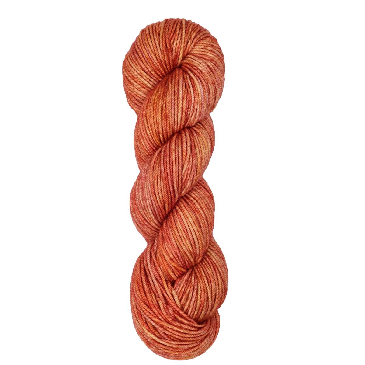 Skein of Symfonie Bella variegated merino yarn in Apricot