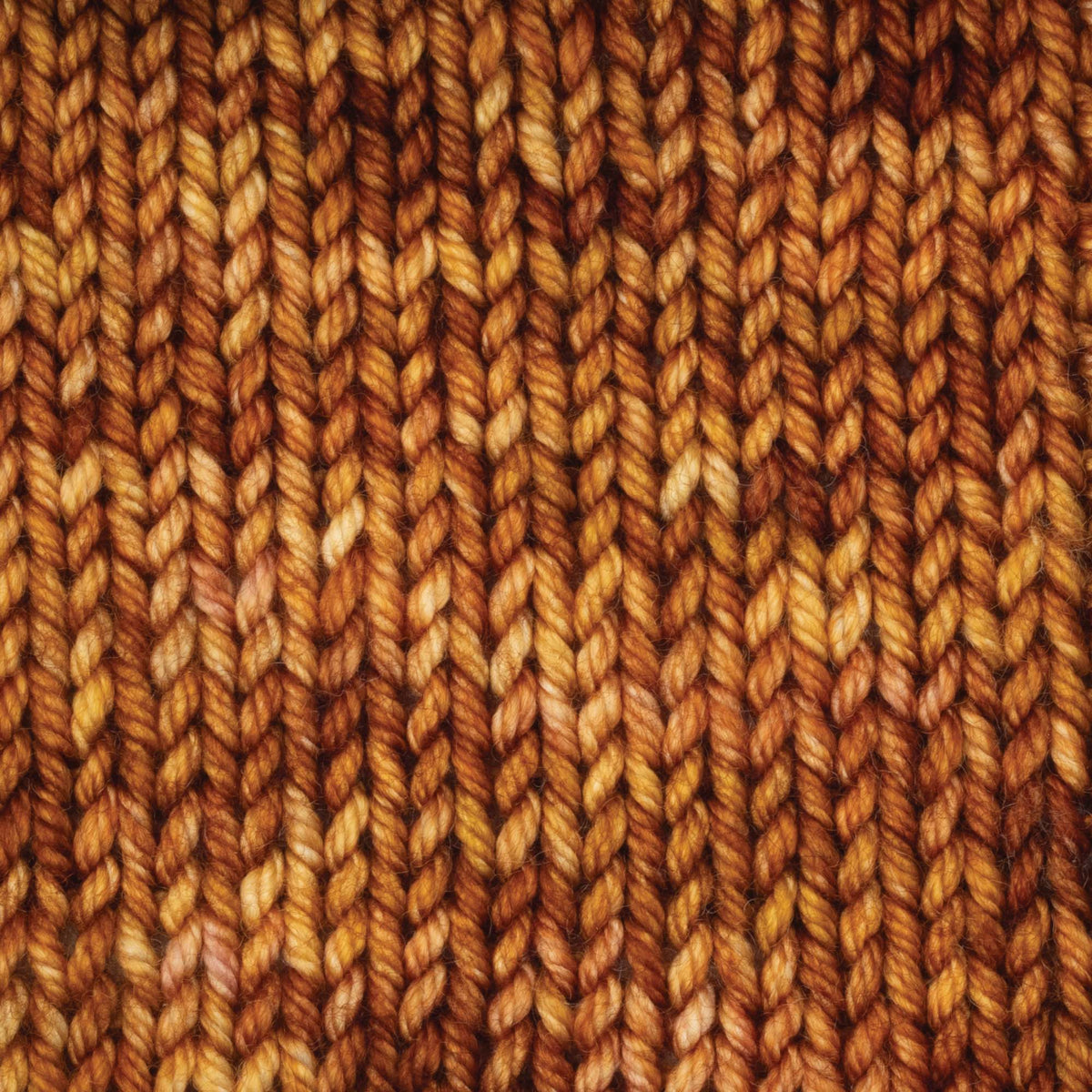 Skein of Symfonie Bella variegated merino yarn in Caramel
