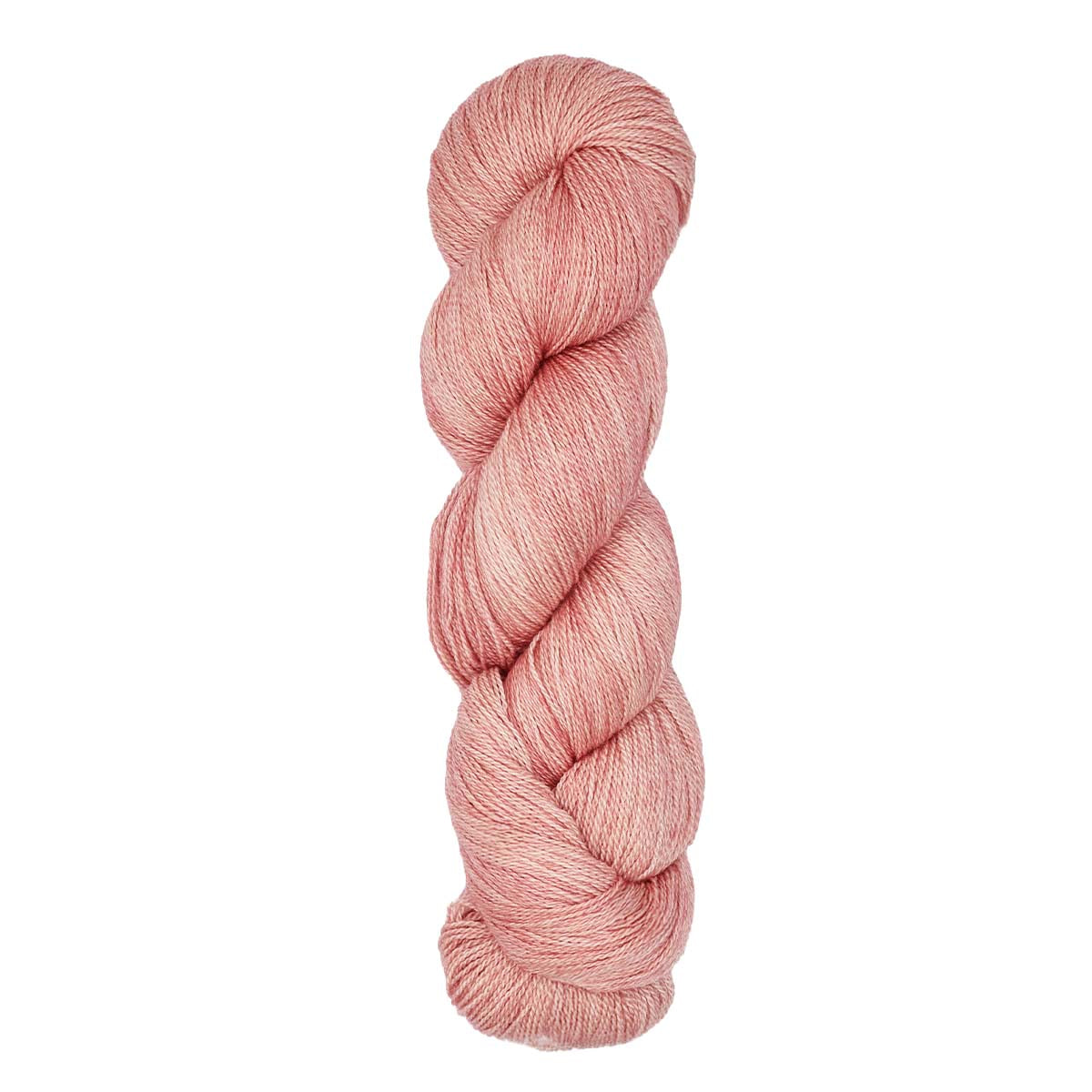 Hand-dyed cake of Symfonie Diva yarn in Rose Copper