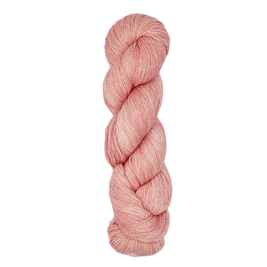 Hand-dyed cake of Symfonie Diva yarn in Rose Copper