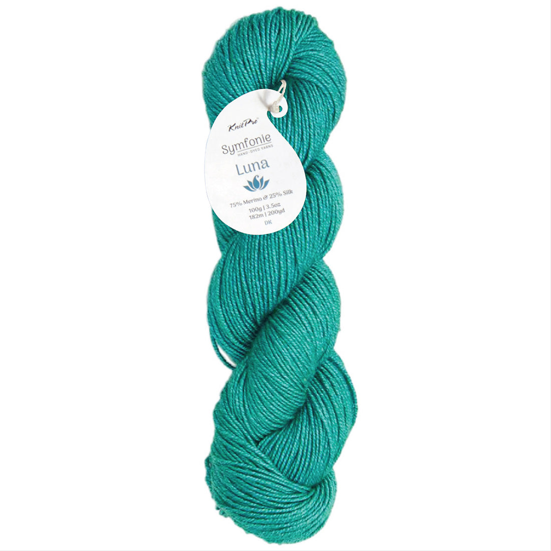 100g skein of Symfonie Luna yarn in Turquoise