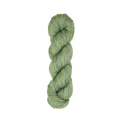 Hand-dyed skein of Symfonie Luna yarn in Foggy