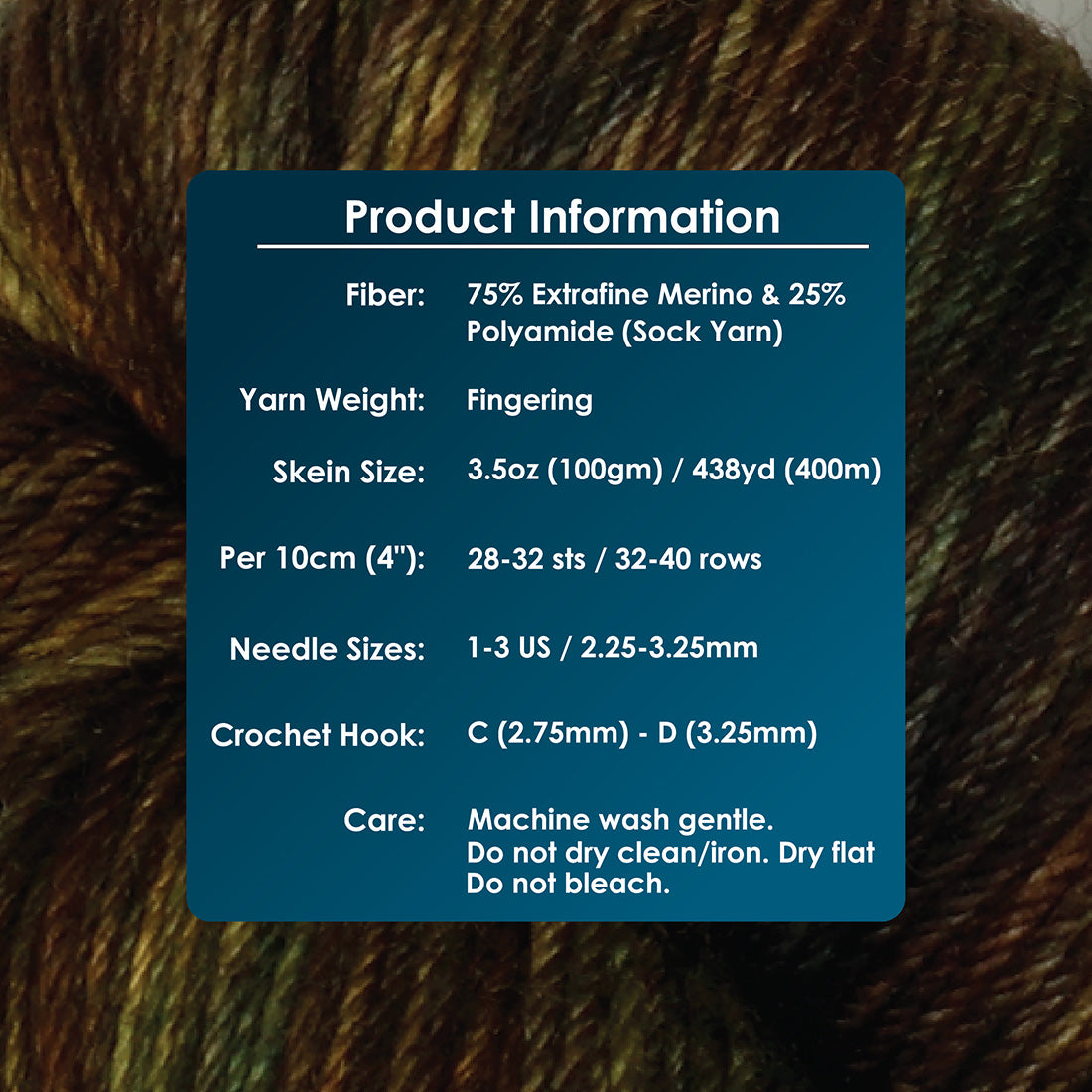 Skein of Symfonie Terra sock yarn in Wilderness