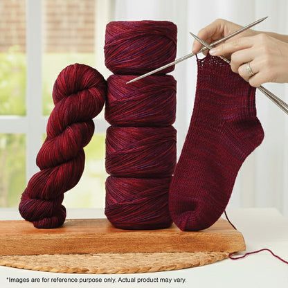 Skein of Symfonie Terra sock yarn in Valentine