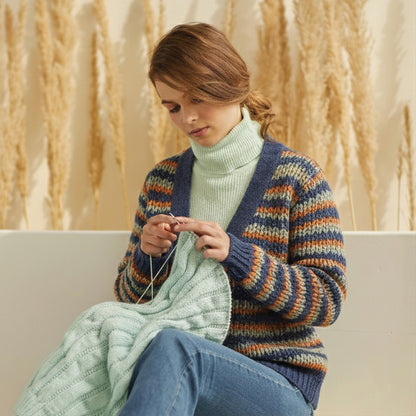 Skein of Symfonie Terra sock yarn in New York New York