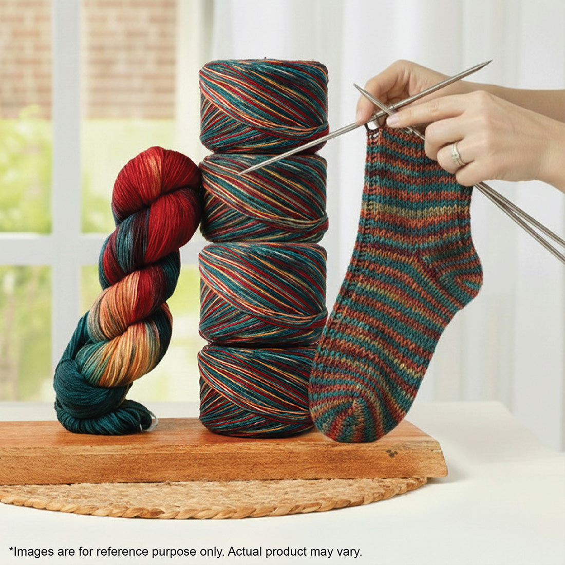 Skein of Symfonie Terra sock yarn in Old Delhi