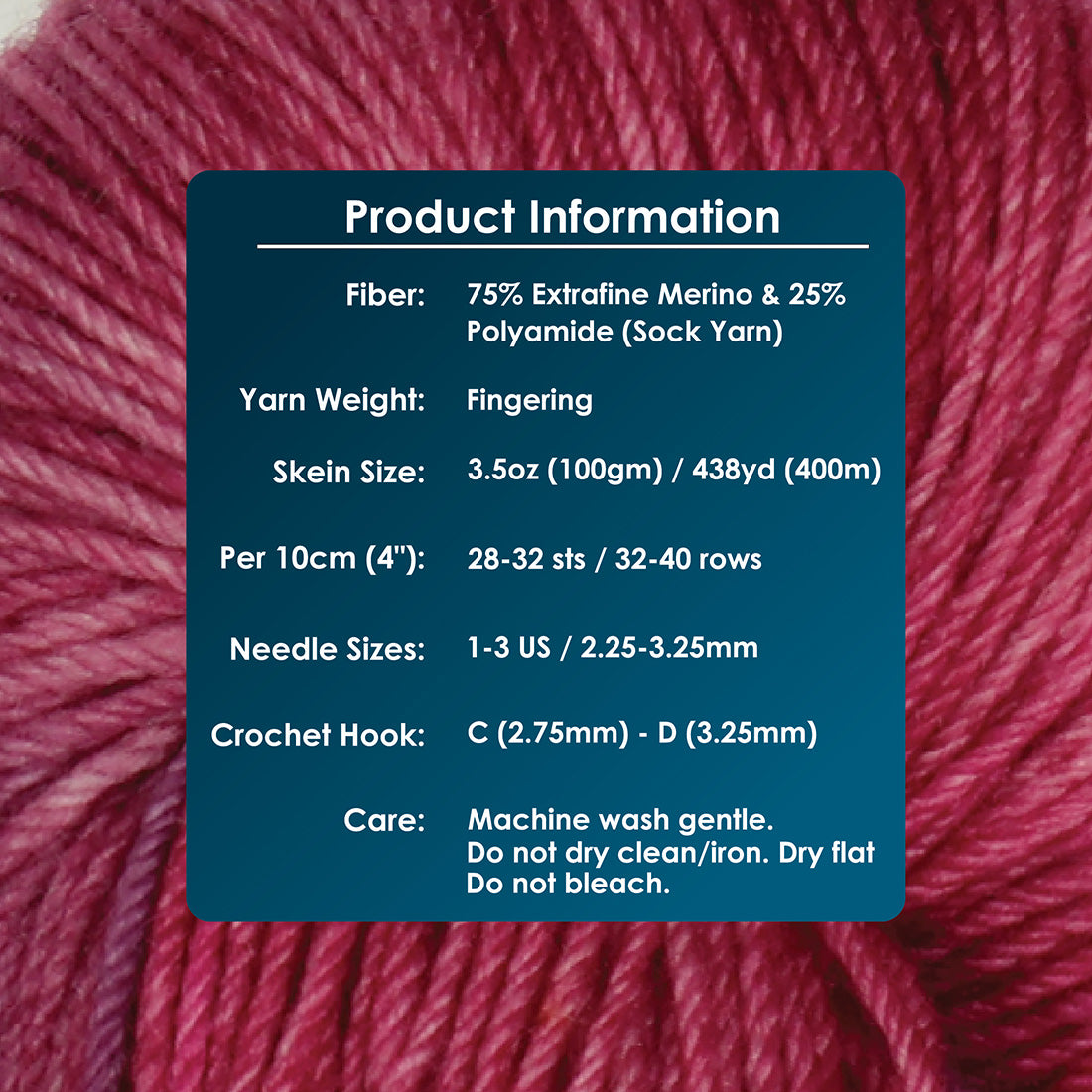 Skein of Symfonie Yarns Terra sock yarn in Autumn Rose
