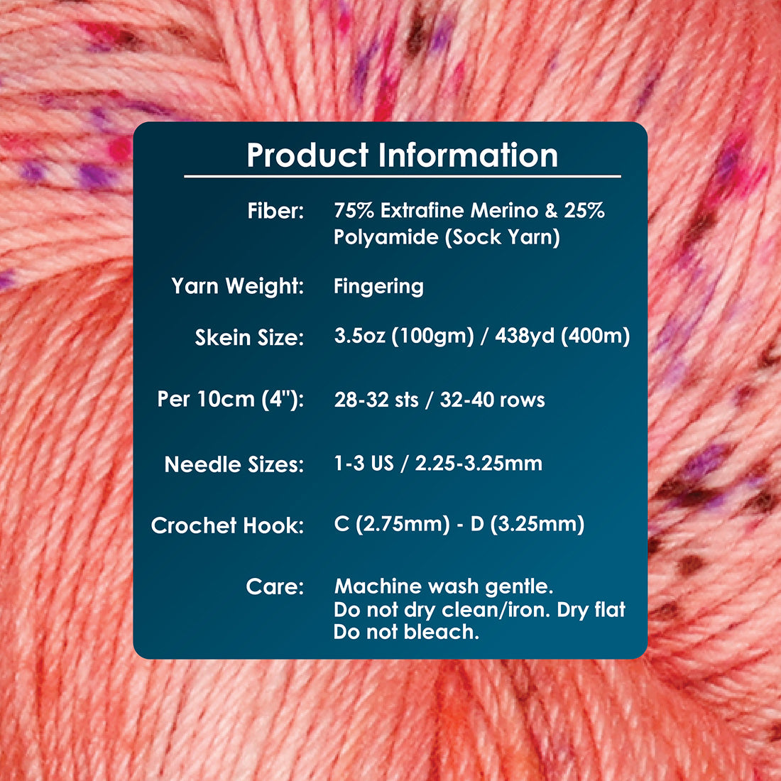 Skein of Symfonie Yarns Terra sock yarn in Blush