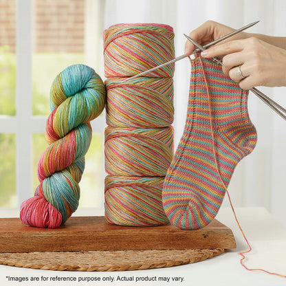 Skein of Symfonie Terra sock yarn in Mystic Lagoon