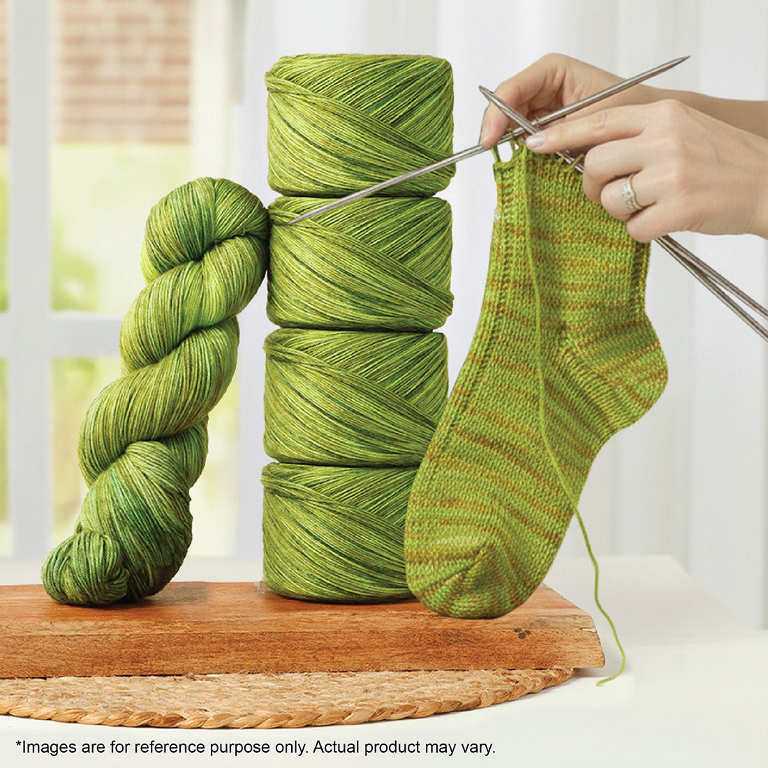 Skein of Symfonie Terra sock yarn in Macha