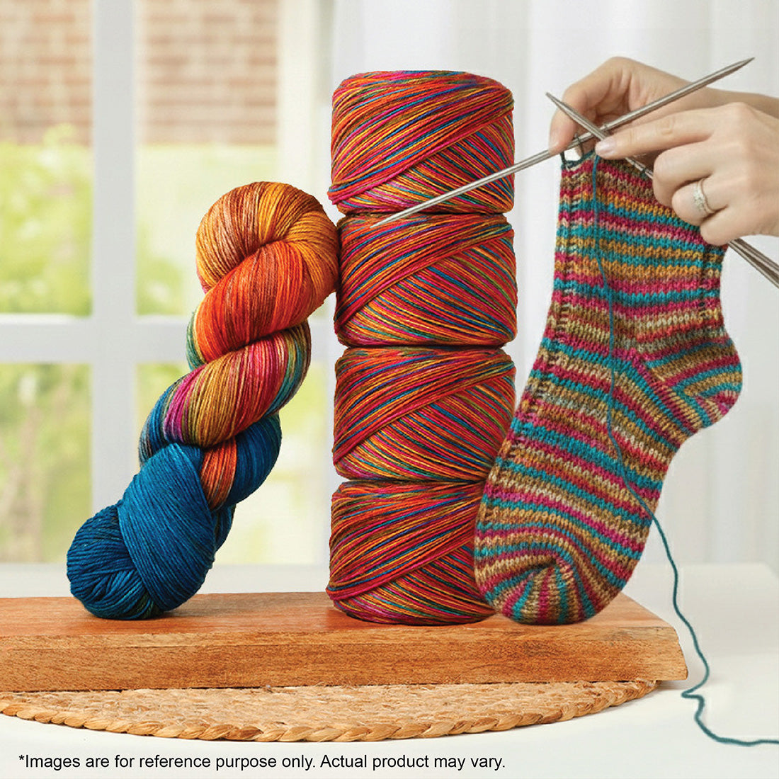Skein of Symfonie Yarns Terra sock yarn in Dragon Vine