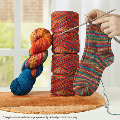 Skein of Symfonie Yarns Terra sock yarn in Dragon Vine