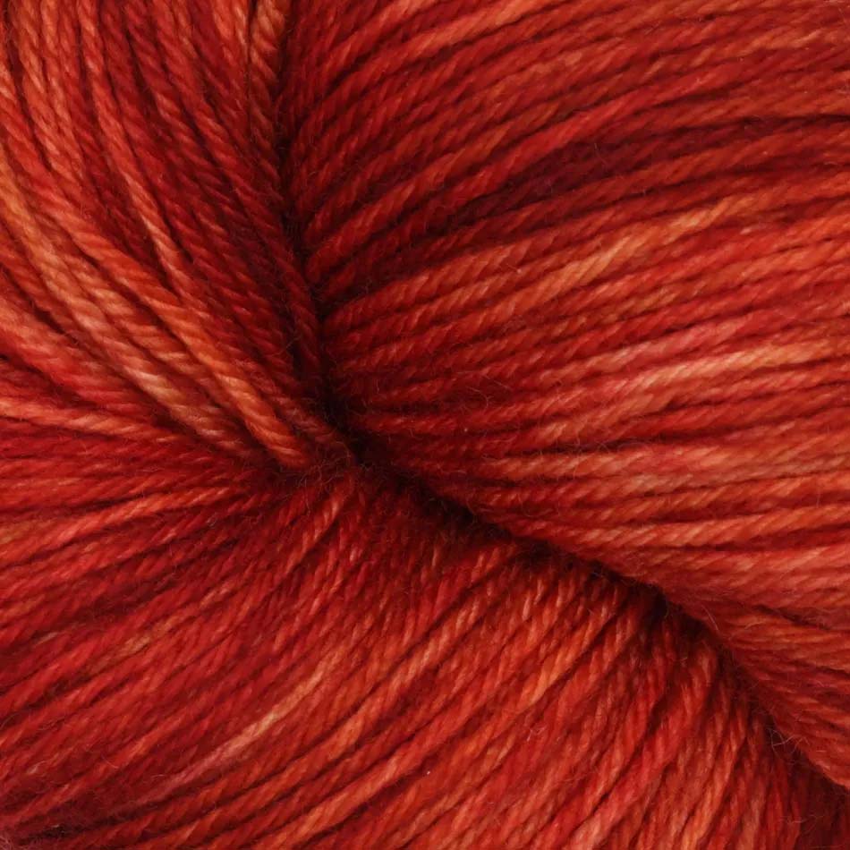 Skein of Symfonie Terra sock yarn in Saffron