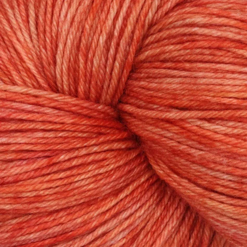 Skein of Symfonie Yarns Terra sock yarn in Apricot