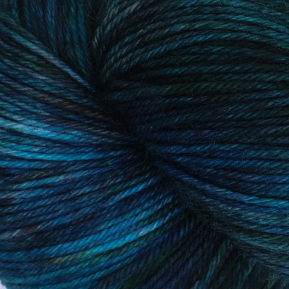 Skein of Symfonie Terra sock yarn in Tucson Teal
