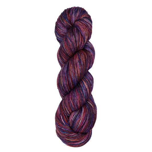 Skein of Symfonie Terra sock yarn in Midnight Orchid