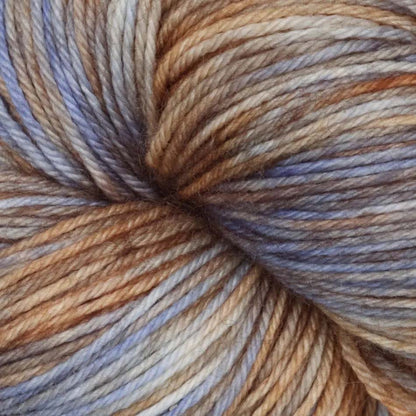 Skein of Symfonie Yarns Terra sock yarn in Blue Dune