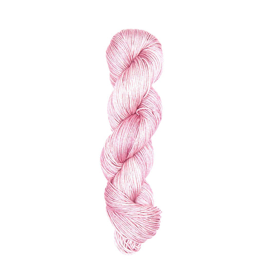 Skein of Symfonie Viva DK merino yarn in Pink Sandstone