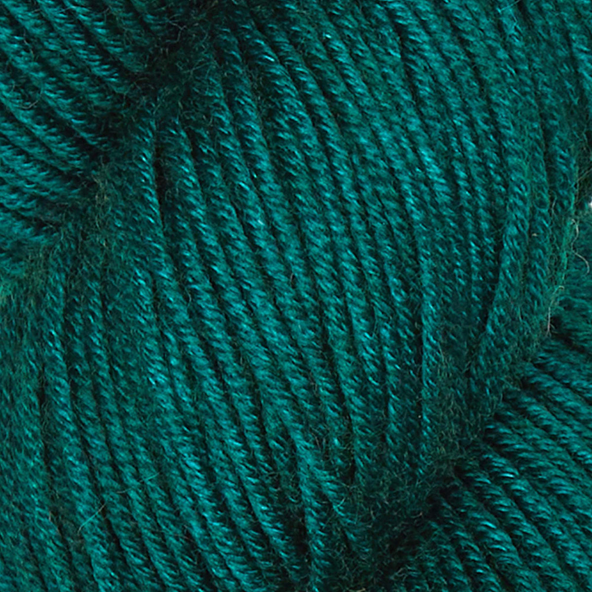 Skein of Symfonie Viva DK merino yarn in Peacock Green
