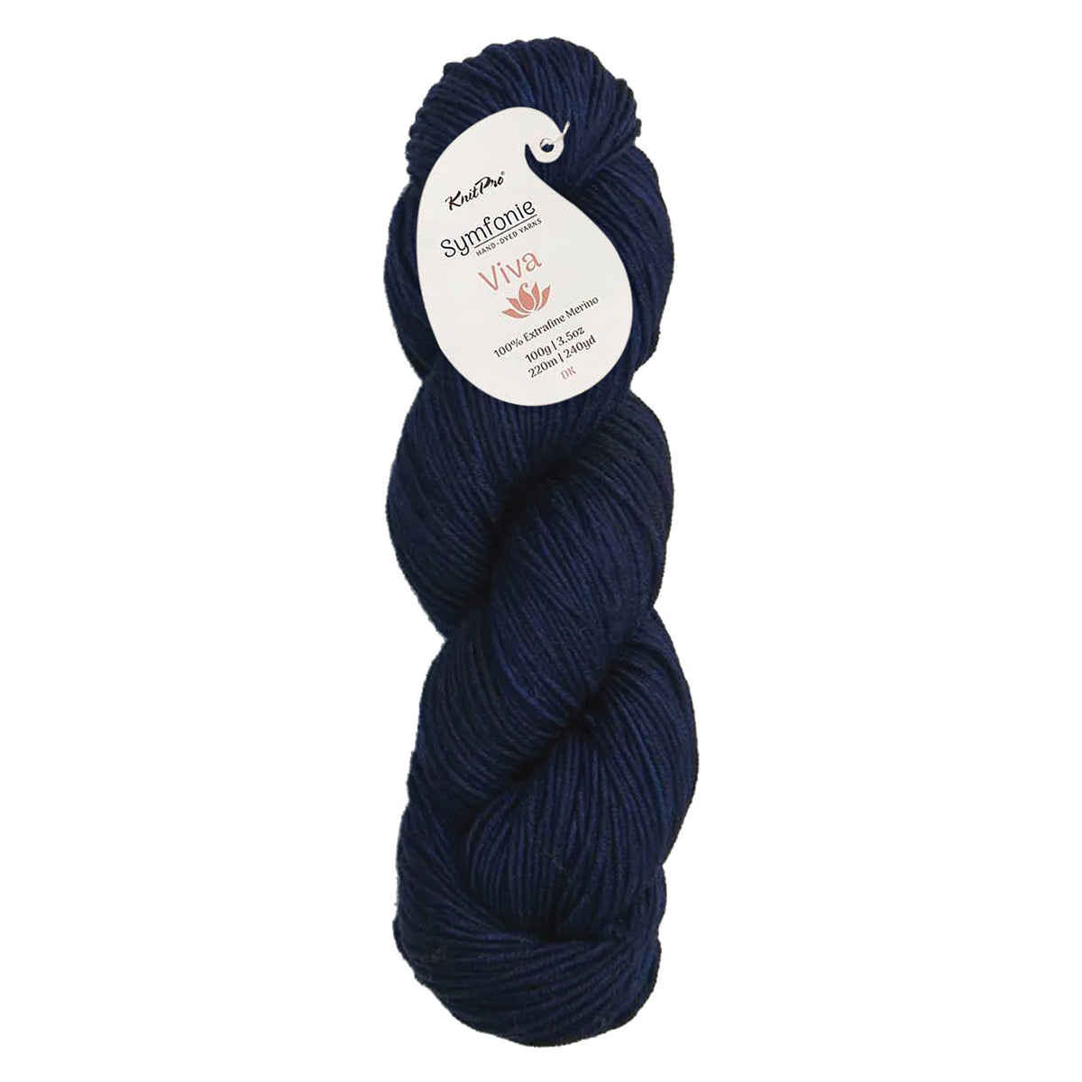 Skein of Symfonie Viva DK merino yarn in Delhi Blue