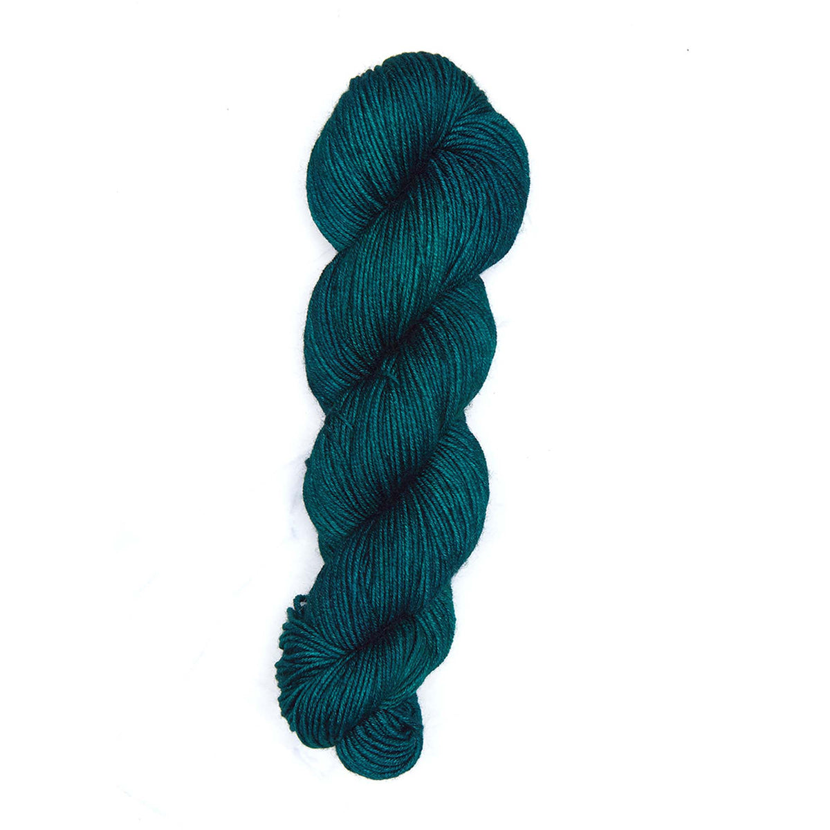 Skein of Symfonie Viva DK merino yarn in Deep Emerald