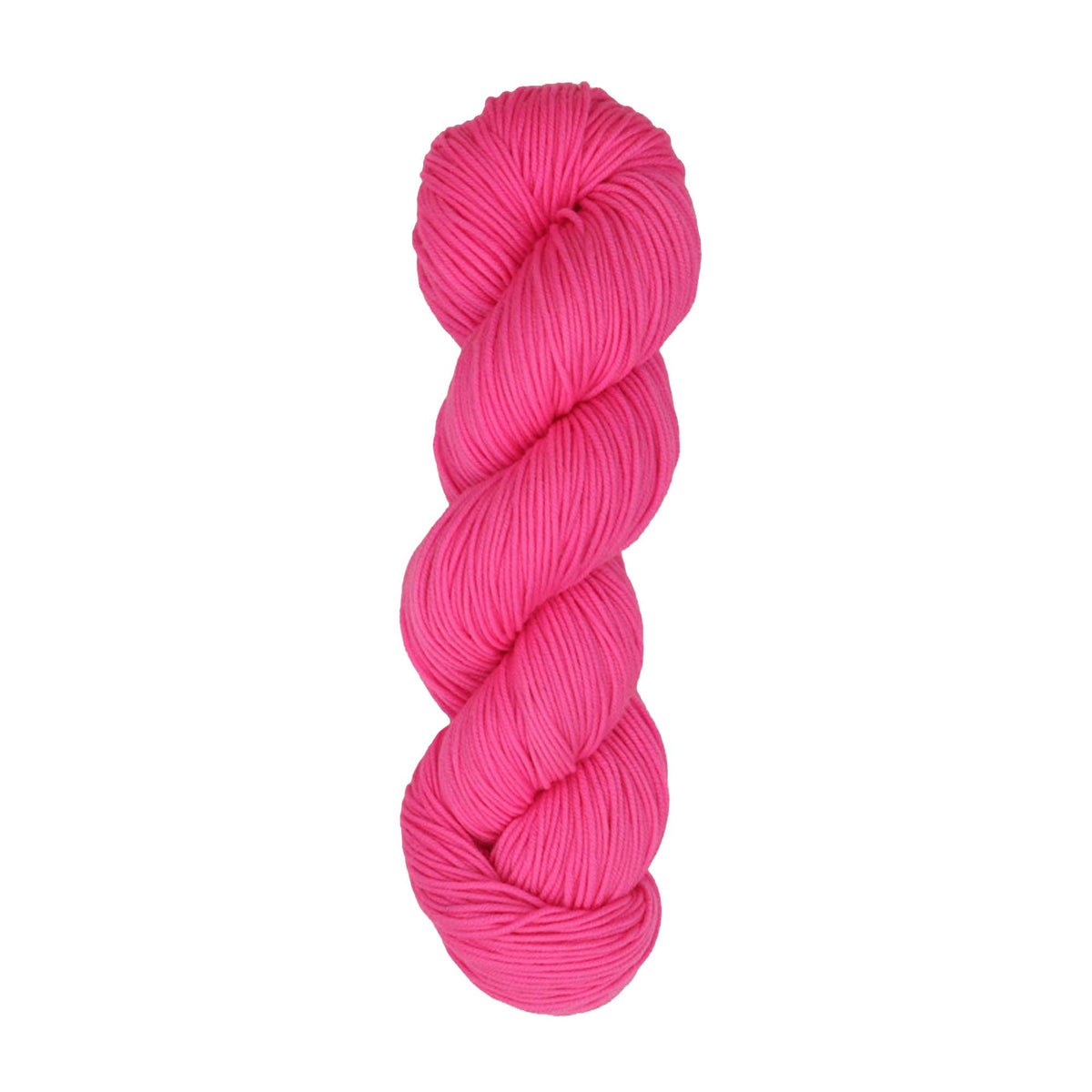 Skein of Symfonie Viva DK merino yarn in Ka-Pow Pink