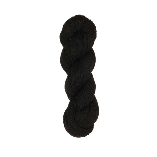 Skein of Symfonie Viva DK merino yarn in Jet Black