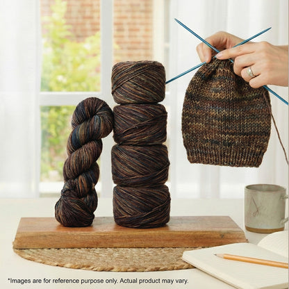 Skein of Symfonie Viva merino DK yarn in Wilderness shade