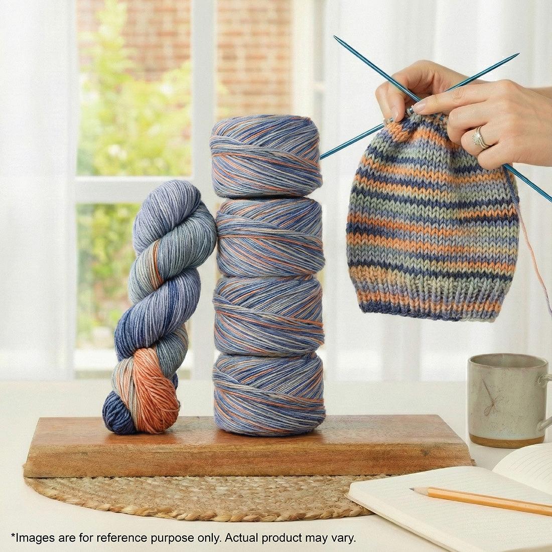 Skein of Symfonie Viva DK merino yarn in New York New York