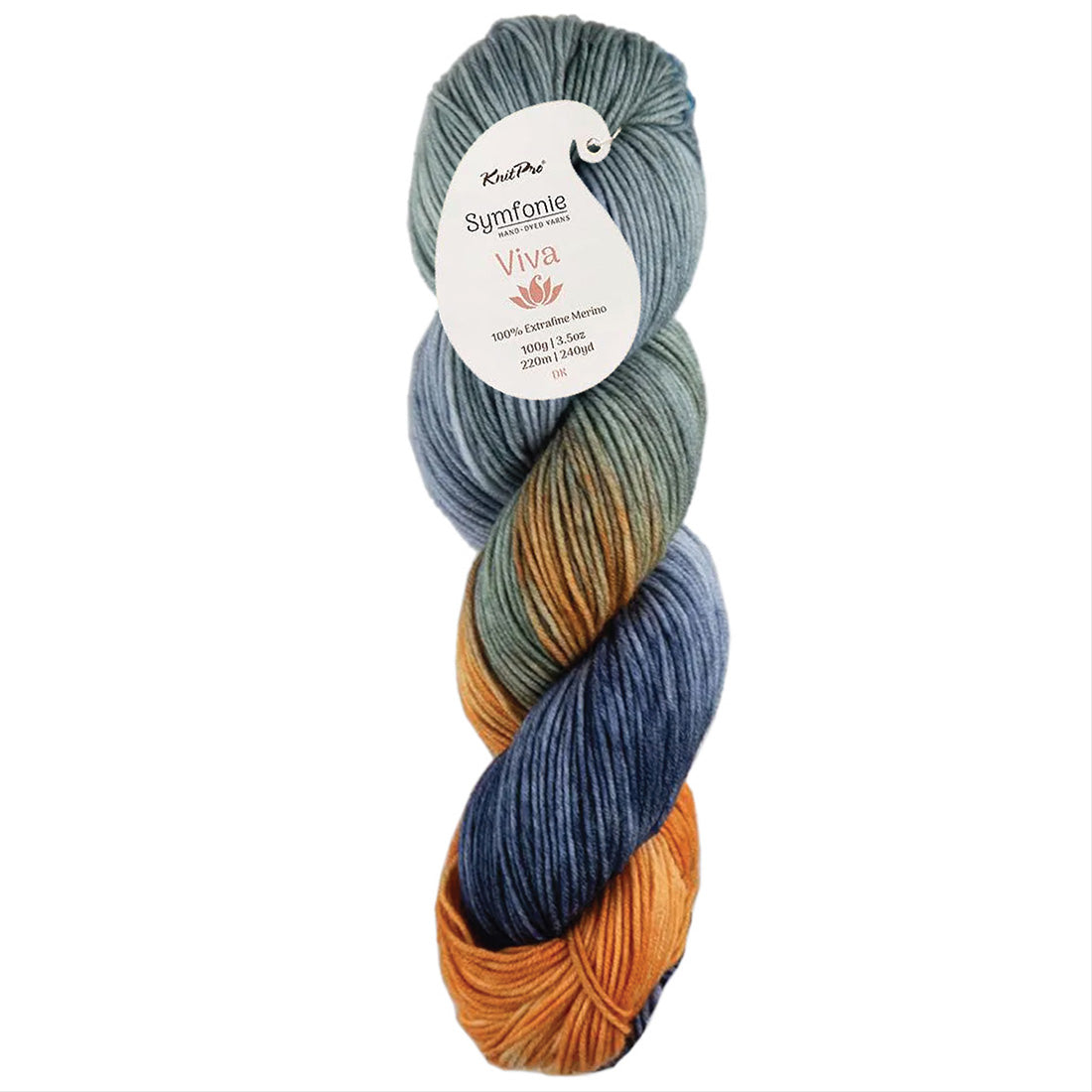 Skein of Symfonie Viva DK merino yarn in New York New York