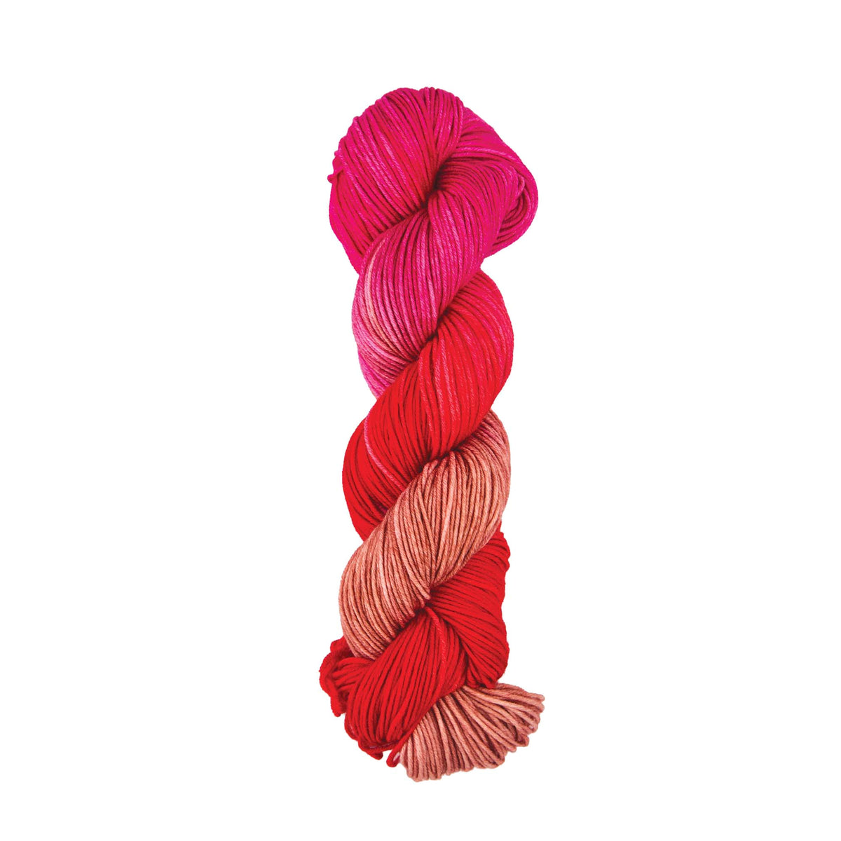 Skein of Symfonie Viva DK merino yarn in Rhubarb