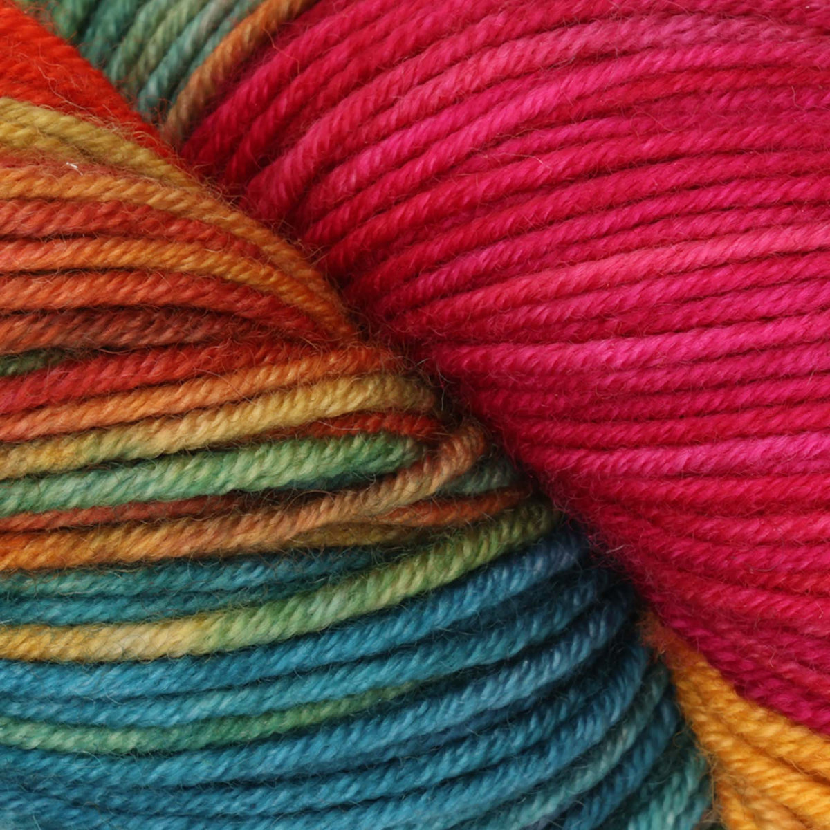 Skein of Symfonie Viva DK merino yarn in Dragon Vine