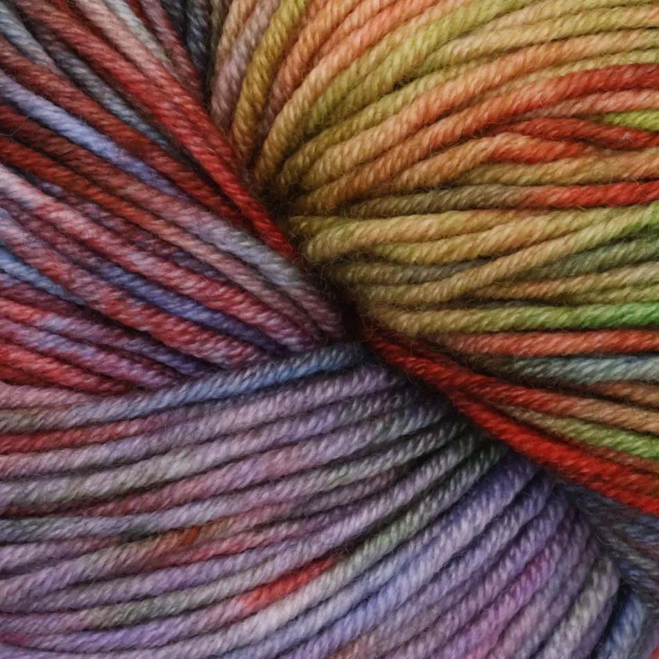 Skein of Symfonie Viva DK merino yarn in Spellbound