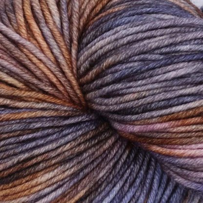 Skein of Symfonie Viva DK merino yarn in Mulberry Mud