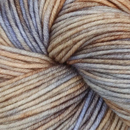 Skein of Symfonie Viva DK merino yarn in Blue Dune