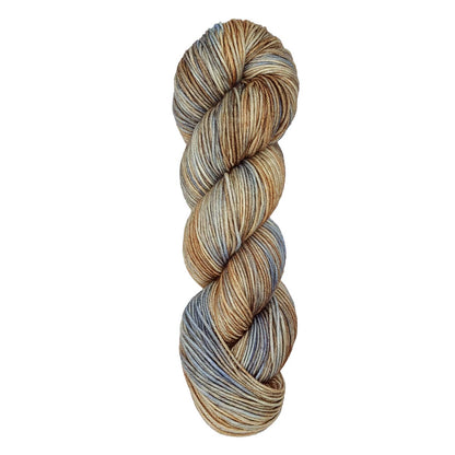 Skein of Symfonie Viva DK merino yarn in Blue Dune