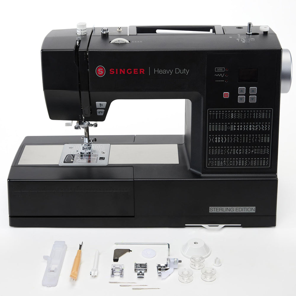 Singer Heavy Duty HD6605 Black Sterling Limited Edition Sewing Machine - 100 stitch patterns - Ex Display