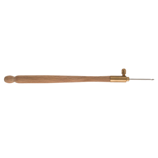 Tambour embroidery tool with three needles