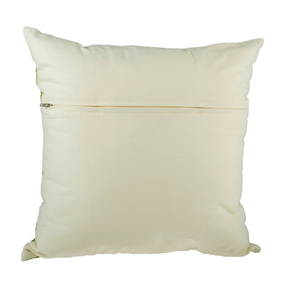 Cream cotton cushion back with zip