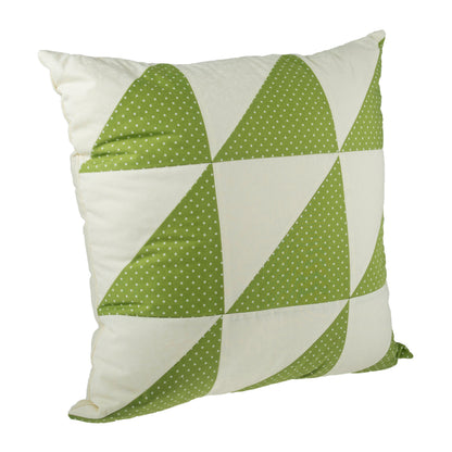 Cream cotton cushion back with zip