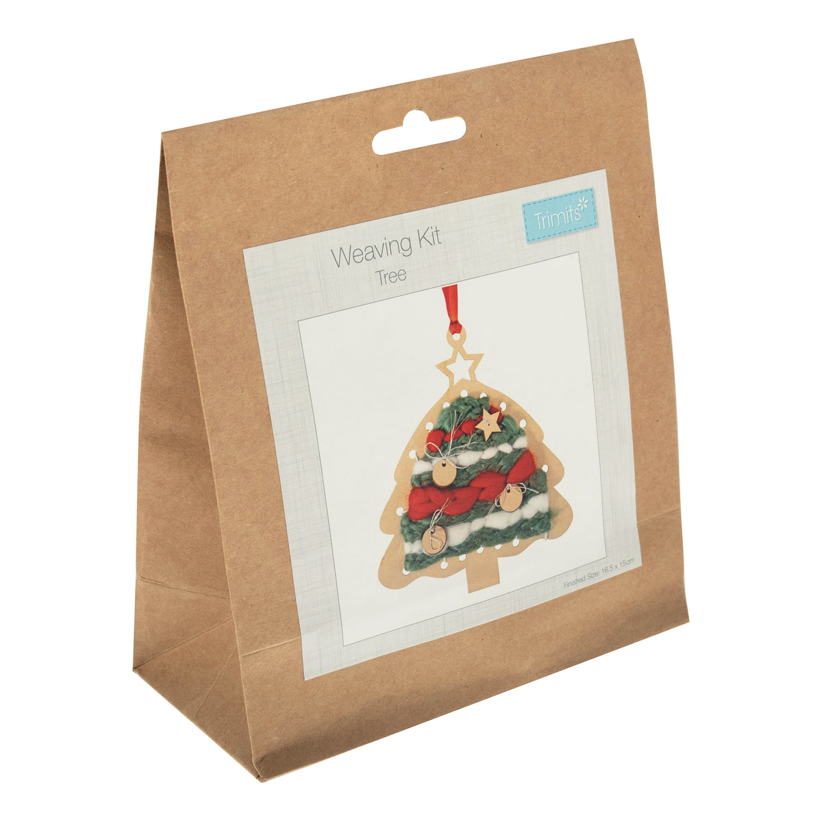 Woven yarn tree decoration kit