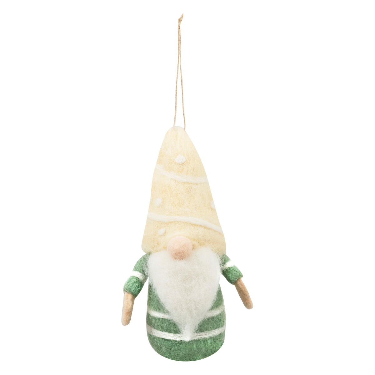 Finished needle felted gnome from Trimits kit