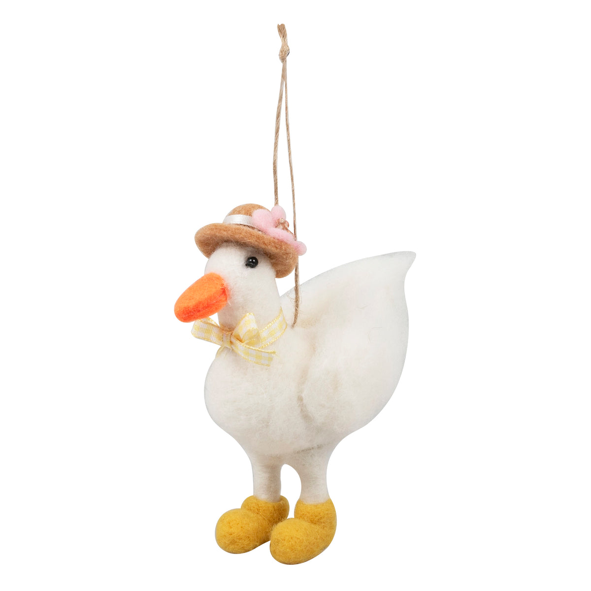Finished needle felted duck from Trimits kit