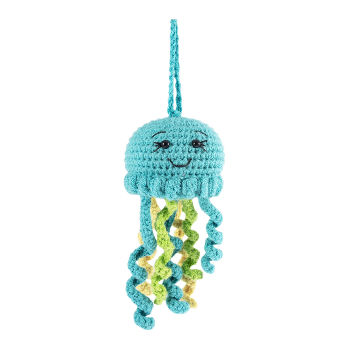 Crocheted amigurumi jellyfish
