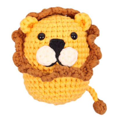 Trimits beginners amigurumi crochet lion kit with finished lion