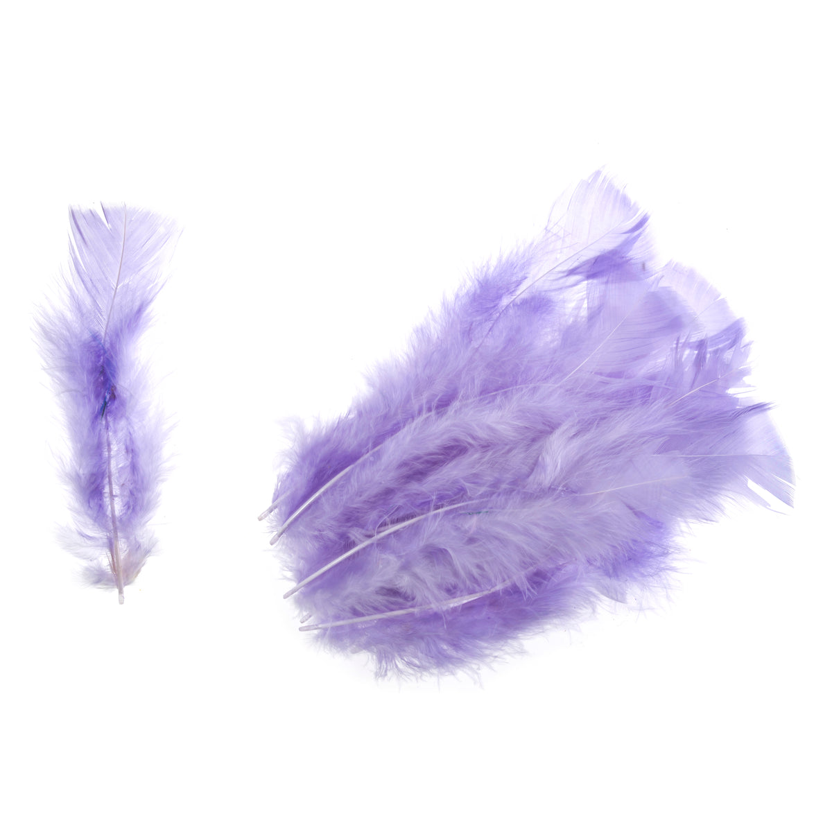 Pack of lilac turkey feathers by Trimits