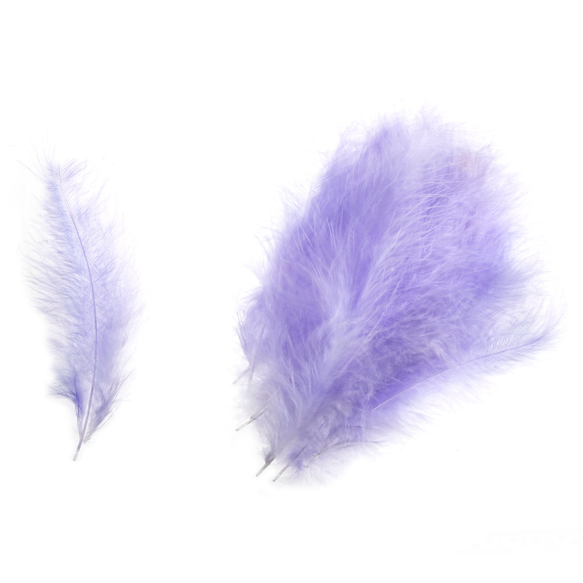Pack of lilac marabou feathers by Trimits