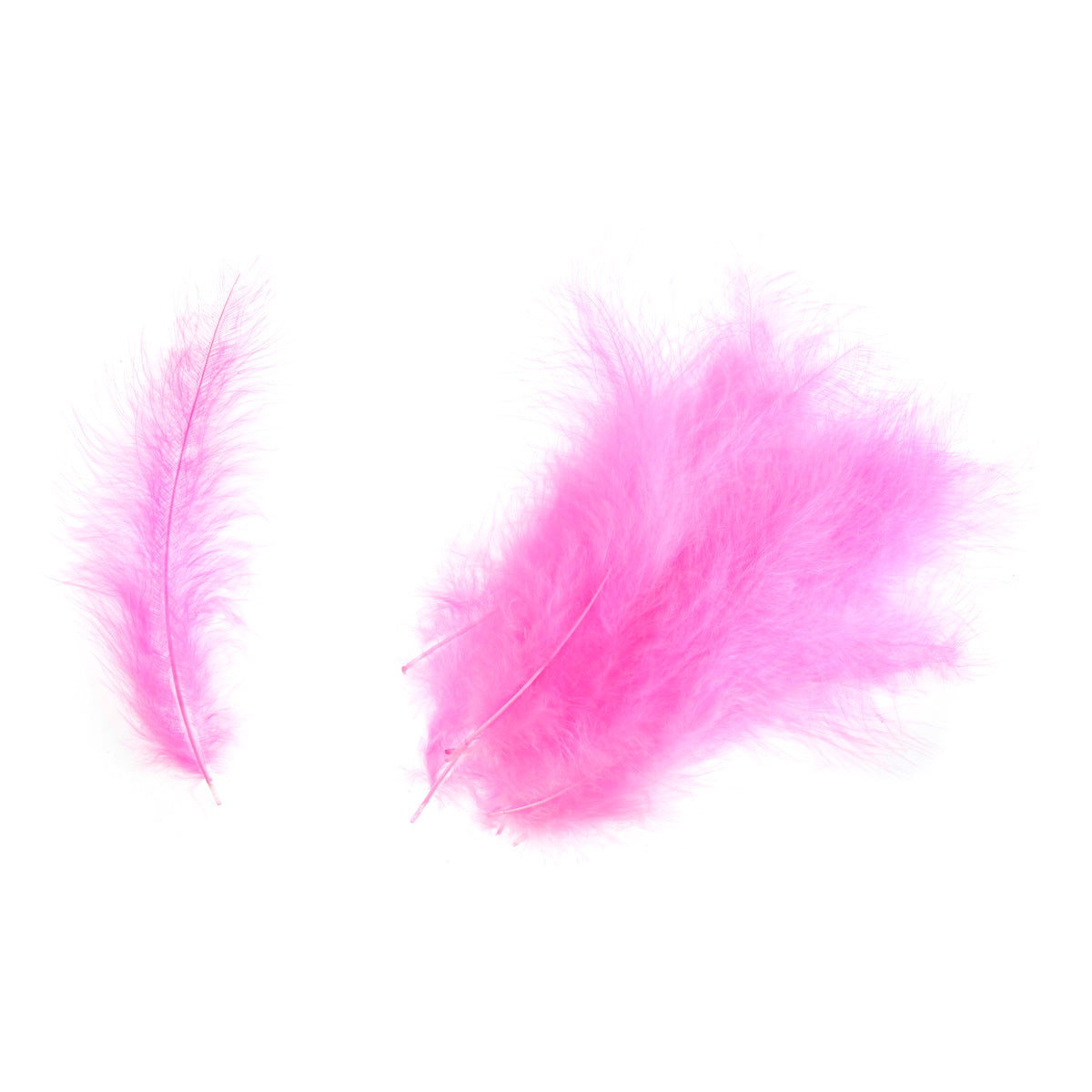 Pack of cerise marabou feathers by Trimits