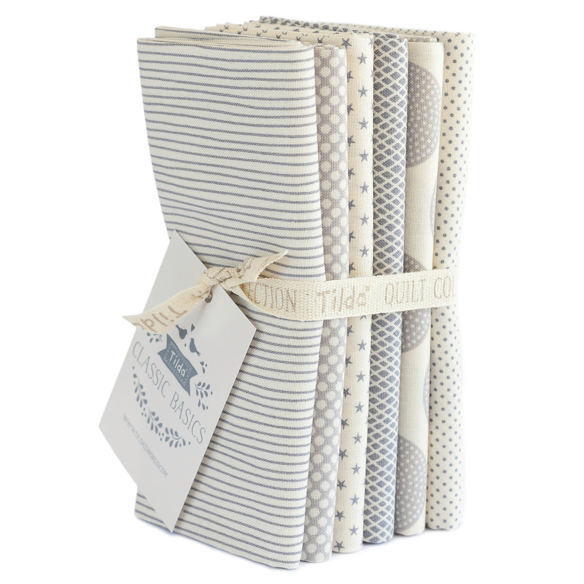 Bundle of grey Tilda Classic Basics fat quarters