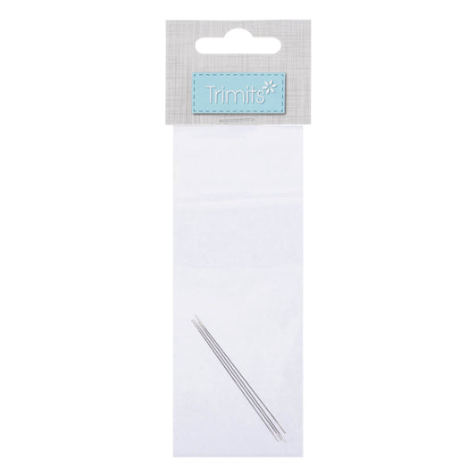Pack of 4 big eye beading needles